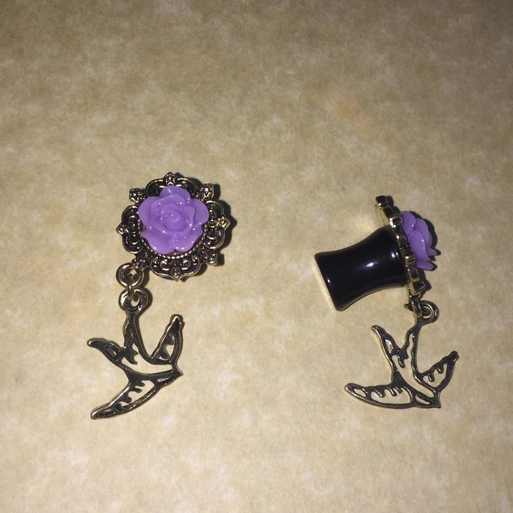 🌹 Rose flared saddle plugs